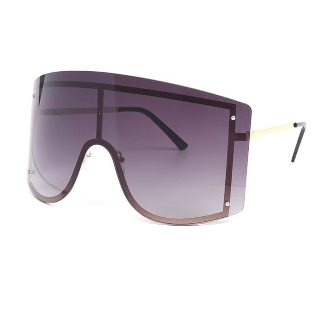 Oversized Rimless Sunglasses - 1 Gray / United States
