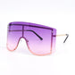 Oversized Rimless Sunglasses - 9 Purple / United States