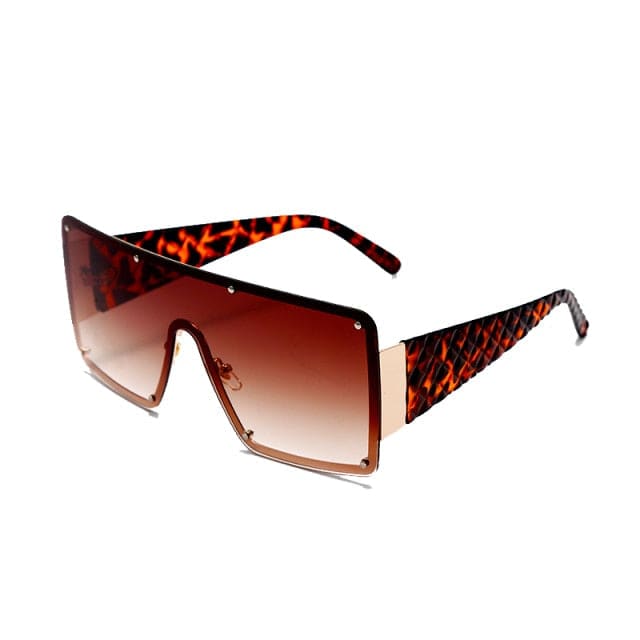 Oversized Square Sunglasses - 6 / United States
