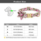 Personalized Floral Pet Collar - 145 pink / L