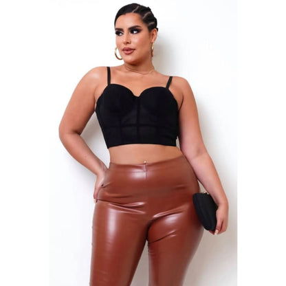 Plus Size Crop Top Bustier - One Size Fits Most