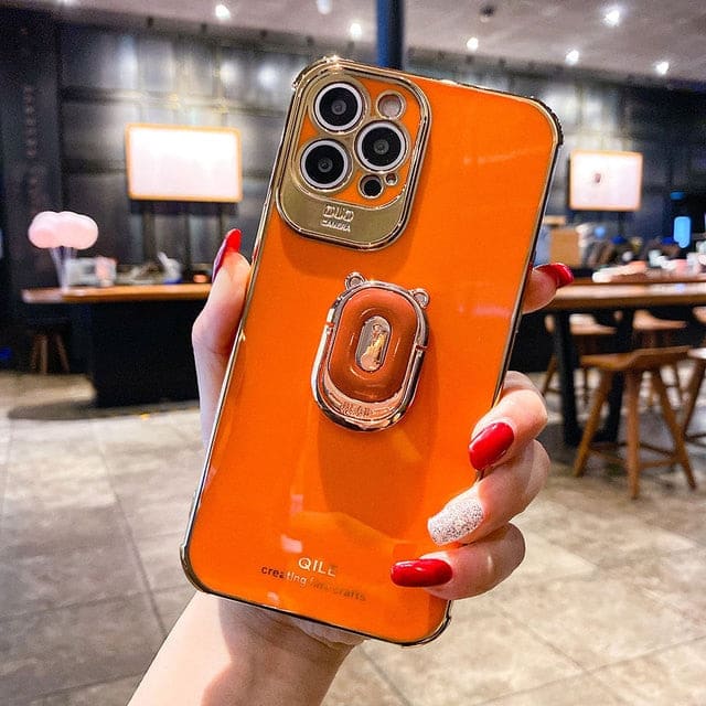 Ring Grip Phone Case - for iphone 7 / Orange