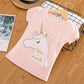 Short Sleeve Toddler/Big Girls Shirts - 2-Mar / 7
