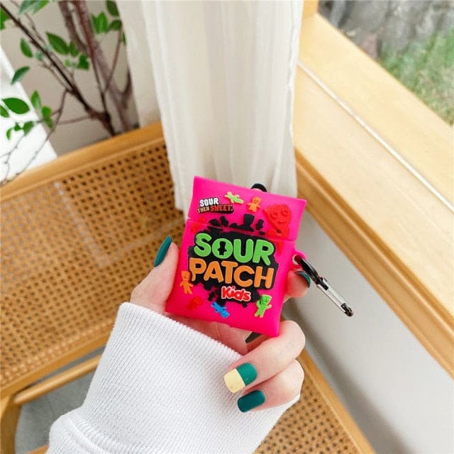 Silicone AirPods Cases - Q1-Sour Patch Kids Pink / For 