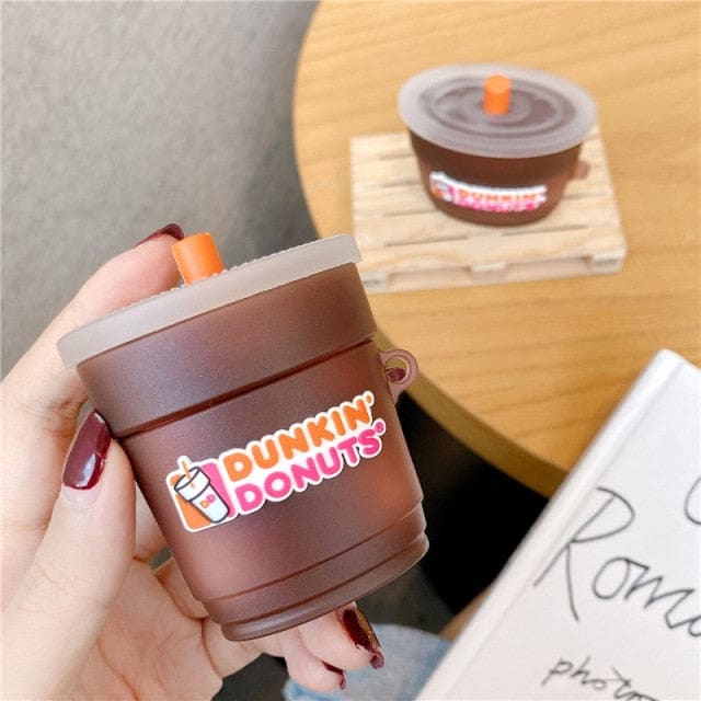 Silicone AirPods Cases - W3-Dunkin Donuts Iced / For Airpods
