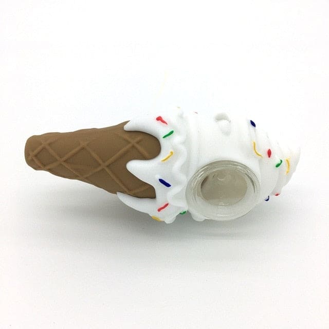 Silicone Ice Cream Pipe - white