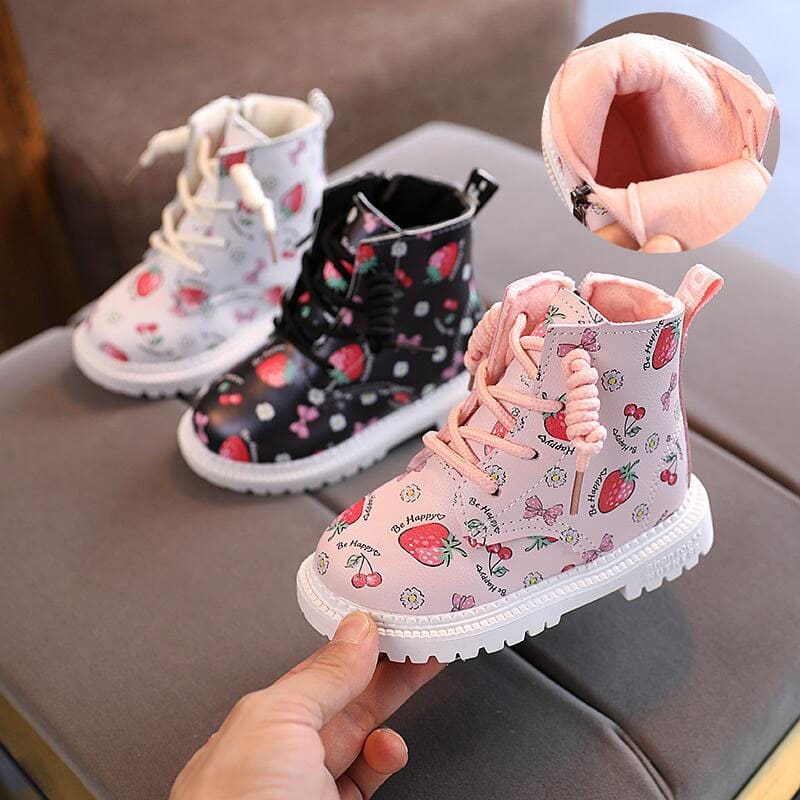 Strawberry and Bow Boots
