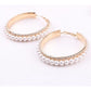 Trendy Earrings - Blingy Pearl Hoops