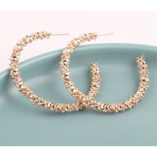 Trendy Earrings - Gold Hoop