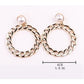 Trendy Earrings - Gold Weave Pearl