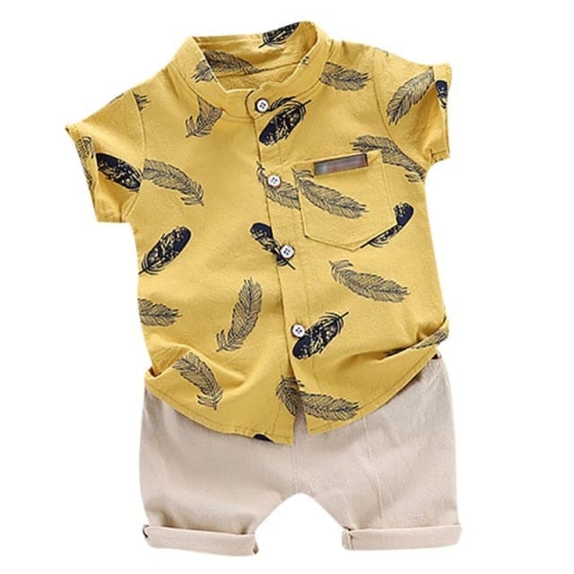 Two-Piece Toddler Short Set - Y / 3T
