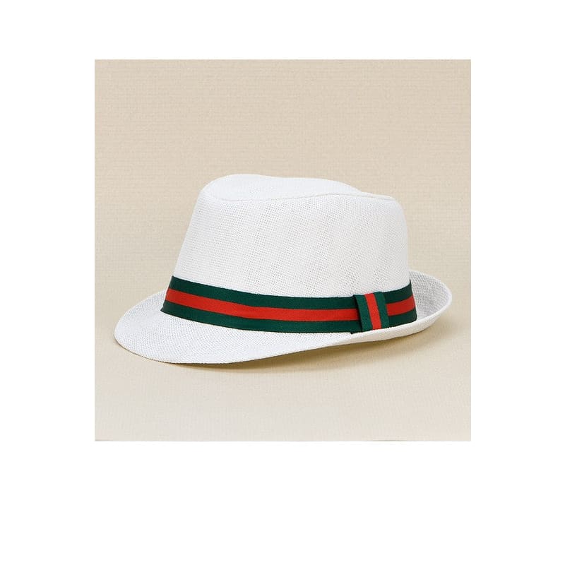 Unisex Fedora Sun Hat - White