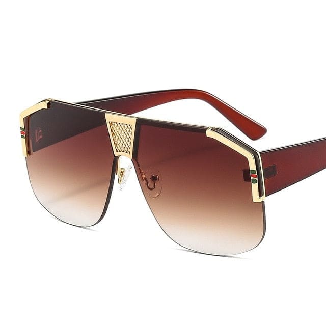 Unisex Gradient Shield Sunglasses - C3