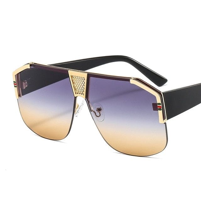 Unisex Gradient Shield Sunglasses - C5