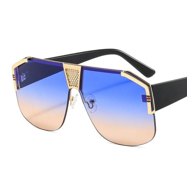 Unisex Gradient Shield Sunglasses - C6