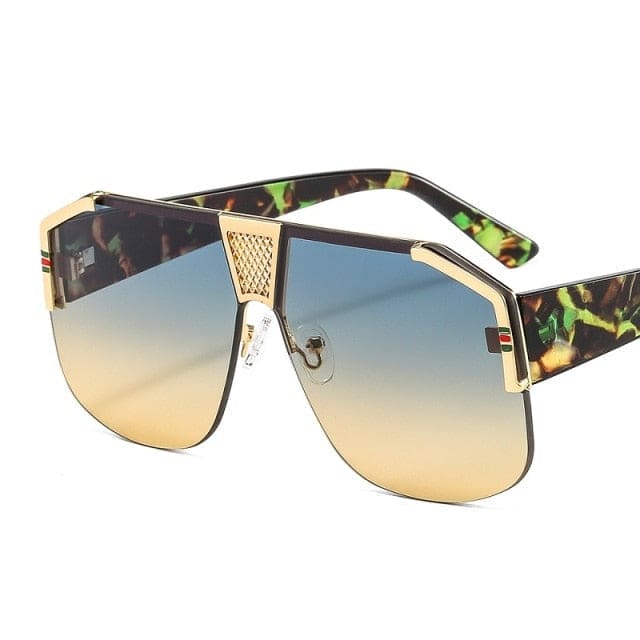 Unisex Gradient Shield Sunglasses - C7