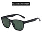 Unisex Polarized Sunglasses - Black Dark Green / Polarized