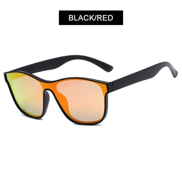 Unisex Polarized Sunglasses - Black Red / Polarized