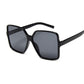 Women’s Oversized Sunglasses - Black Gray