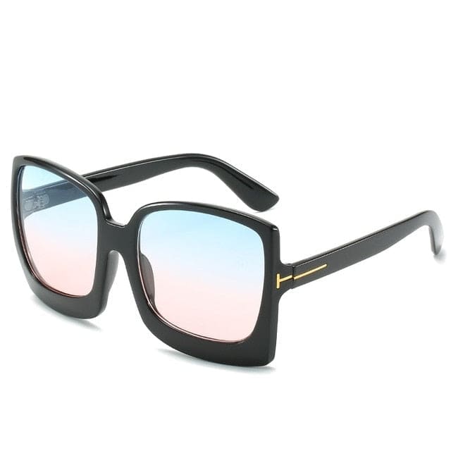 Women’s Oversized Sunglasses - Black pink / Other