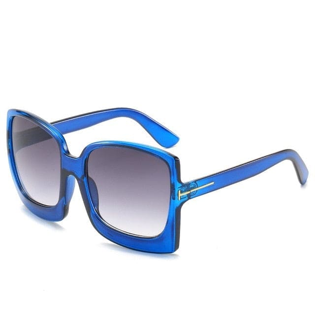 Women’s Oversized Sunglasses - Blue / Other
